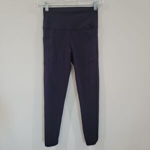 Zyia Active Womens Leggings Size 4 Dark Purple Athleisure Sporty Gym Workout